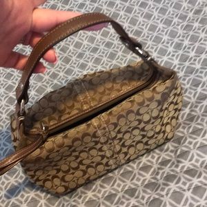 Brown coach purse
